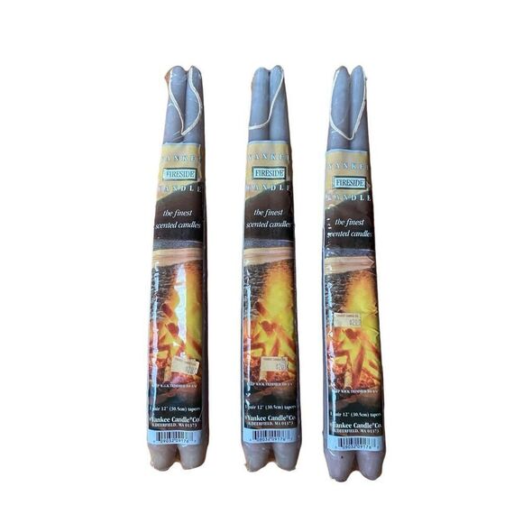 Discontinued Yankee Candle Co Fireside tapers lot rare htf new old stock - Picture 1 of 7